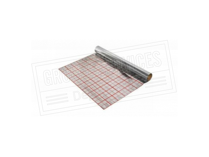 Film bâtiment quadrillé 120µ - largeur 1,5ml (8100 m²)