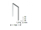 Agrafes type 11/G/10,6/vert - 12mm - (1 boite de 5000)
